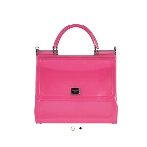 NWT Dolce & Gabbana Sicily Shoulder Bag Dark Pink